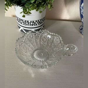 Imperial Glass Clear DAISY & BUTTON Nappy/Candy Dish/Bon Bon